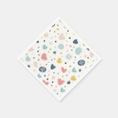 Hübscher Cartoon Sky Serviette (Ecke)