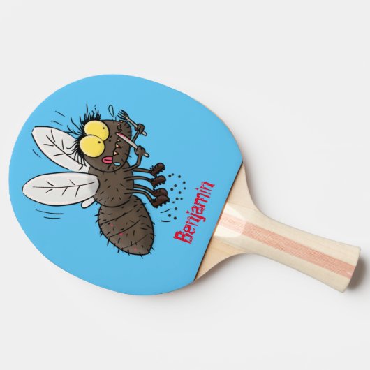 Hübscher Cartoon Tischtennis Schläger (Seitenansicht)