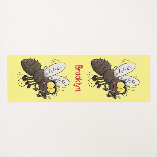 Hübscher Cartoon Yogamatte (Rückseite (Horizontal))