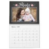 Hübscher Chalkboard-Kalender für benutzerdefiniert Kalender (Feb 2027)