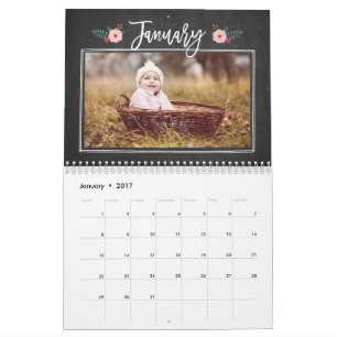 Hübscher Chalkboard-Kalender für benutzerdefiniert Kalender
