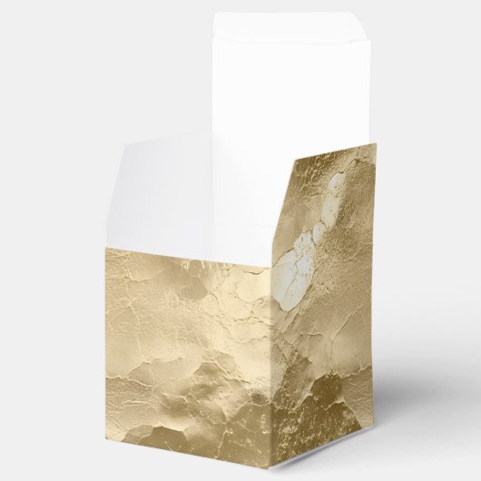 Hübscher Champagner Gold Glamour Geschenkschachtel (Geöffnet)