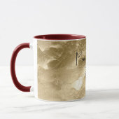 Hübscher Champagner Gold Glamour Tasse (Links)