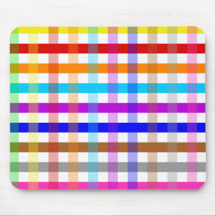 Hübscher Chic-multi Gingham überprüftes Mousepad