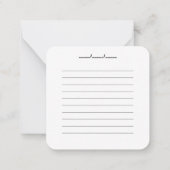 HÜBSCHER CHIC-Notecard Mitteilungskarte (Rückseite)