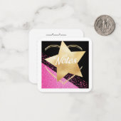 HÜBSCHER CHIC-Notecard Mitteilungskarte (Vorderseite/Rückseite Beispiel)