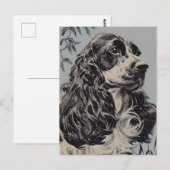 hübscher Cocker Spaniel Postkarte (Vorne/Hinten)