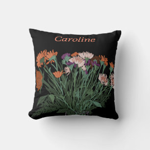 Hübscher CottageCore Boho Spring Blumen+ Name Kissen
