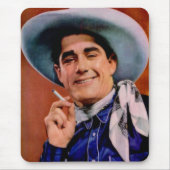 hübscher Cowboy mit Zigarette Mousepad