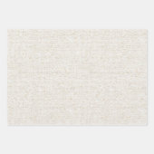 Hübscher cremefarbener blühender Baum Hochzeit Geschenkpapier Set (Vorderseite 3)