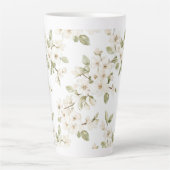 Hübscher cremefarbener blühender Baum Milchtasse (Vorderseite)