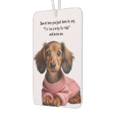Hübscher Dachshund Autolufterfrischer (Links)