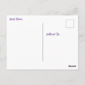 Hübscher Dame Drinking Coffee Relaxen im Freien Postkarte (Rückseite)