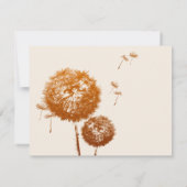 Hübscher Dandelion Foto Feier der Lebenskarte Einladung (Rückseite)