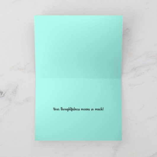 Hübscher Dank Karte (Innenseite)