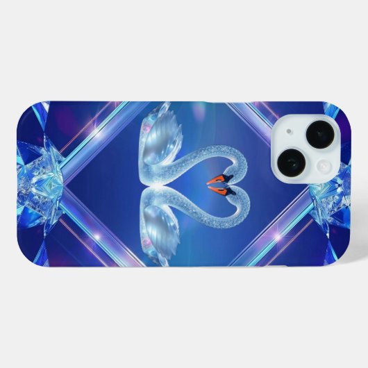 Hübscher Diamond Swans iPhone/iPad-Gehäuse Case-Mate iPhone Hülle (Rückseite (Horizontal))