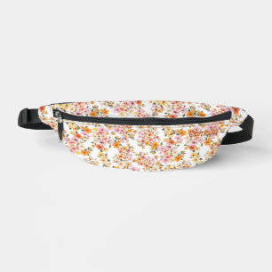 Hübscher Ditsy Blumenmuster Gelb Orange Custom Bauchtasche