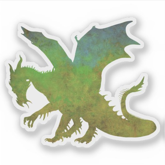Hübscher Drache Aufkleber (Vorderseite)