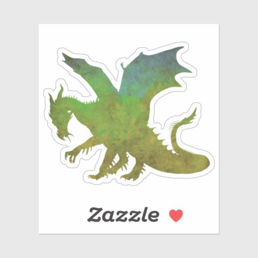 Hübscher Drache Aufkleber (Blatt)