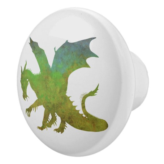 Hübscher Drache Keramikknauf (Rechts)