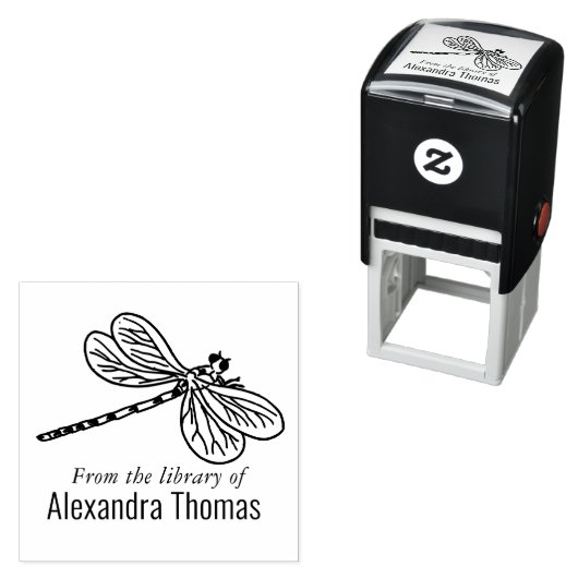 Hübscher Dragonfly #3 Bibliotheksname Permastempel (Beispiel)