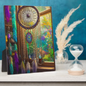 Hübscher Dreamcatcher in Window Lila Boho Fotoplatte (Seite)