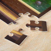 Hübscher Dreamcatcher in Window Lila Boho Puzzle (Seite)