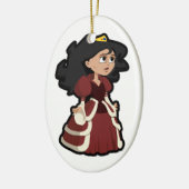 HÜBSCHER DRUCK KERAMIKORNAMENT (Links)