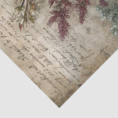 Hübscher dunkler Blumenstrauß-Ephemeren-Decoupage Seidenpapier (Ausschnitt)