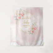 Hübscher Duschkabine aus Rosa-Foto Wandteppich (Vorderseite)