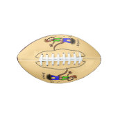 Hübscher Eidechsengesang mit Mikrofon-Cartoon Football (Vorderseite)