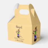 Hübscher Eidechsengesang mit Mikrofon-Cartoon Geschenkschachtel (Vorderseite)