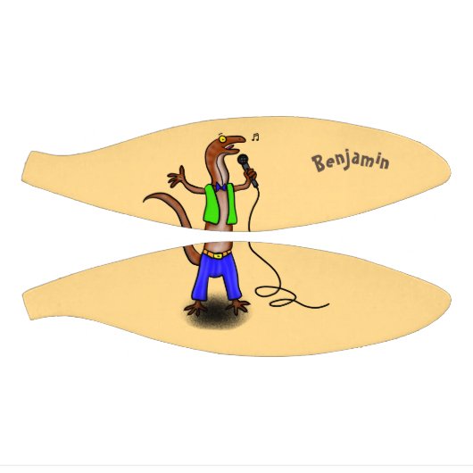 Hübscher Eidechsengesang mit Mikrofon-Cartoon Mini Basketball (Panele)