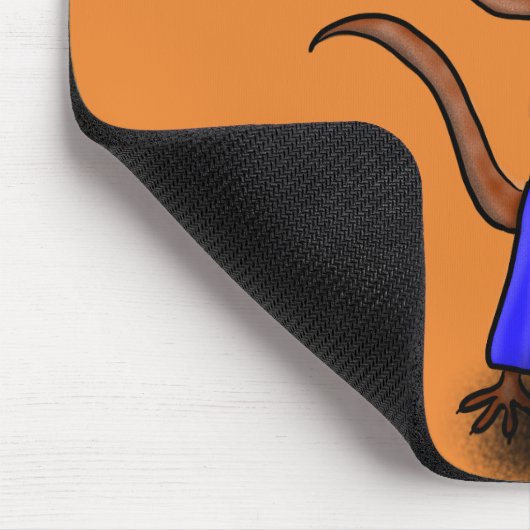 Hübscher Eidechsengesang mit Mikrofon-Cartoon Mousepad (Ecke)