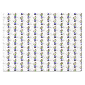 Hübscher Eidechsengesang mit Mikrofon-Cartoon Tischdecke (Vorderseite (Horizontal))