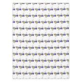 Hübscher Eidechsengesang mit Mikrofon-Cartoon Tischdecke (Vorderseite)