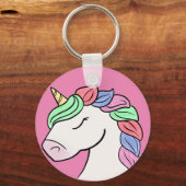 Hübscher Einhorn-Schlüsselanhänger Schlüsselanhänger (Vorderseite)