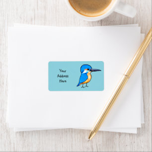 Hübscher Eisvogel (Rücksendeadresse) Adressaufkleber