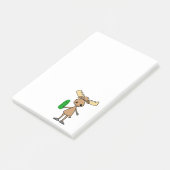 Hübscher Elch, der Pickle-Cartoon Post-it Klebezettel (angewinkelt)