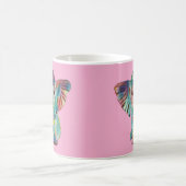 Hübscher Elefant Bunter Becher Kaffeetasse (Mittel)