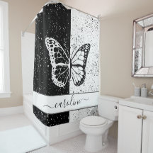 Hübscher eleganter Butterfly Black & White Individ