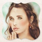 Hübscher, eleganter Lady Shaped Untersetzer, Vinta Untersetzer (Vorderseite)