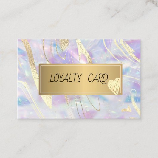 Hübscher, eleganter Opal-Goldrahmen Treuekarte (Vorderseite)