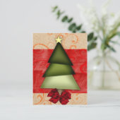 hübscher, eleganter Urlaub Gruß PostCards Feiertagspostkarte (Stehend Vorderseite)