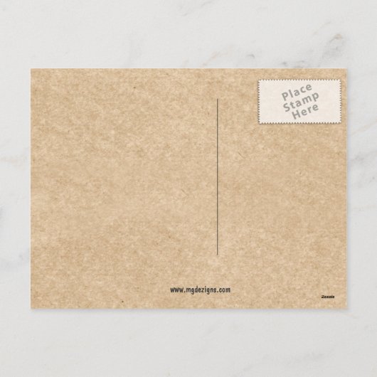 hübscher, eleganter Urlaub mit Postkarten (Rückseite)