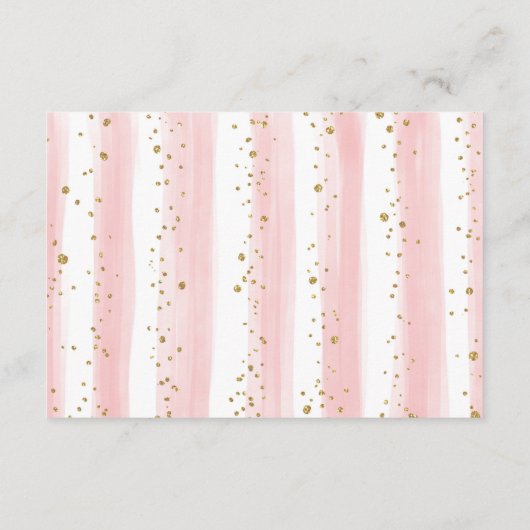 Hübscher Elephant Blush Rose Display Dusche Begleitkarte (Rückseite)