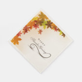 Hübscher Erntedank Paper Napkin Serviette (Ecke)