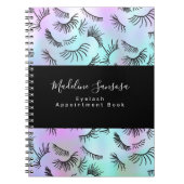 Hübscher Eyelash Techniker Pastel Eyelashes Doodle Notizblock (Vorderseite)
