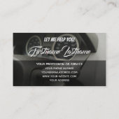 Hübscher Fahrlehrer für die Instandsetzung von Sch Visitenkarte (Rückseite)