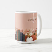 Hübscher Fall floraler Sake Kaffeetasse (VorderseiteRechts)